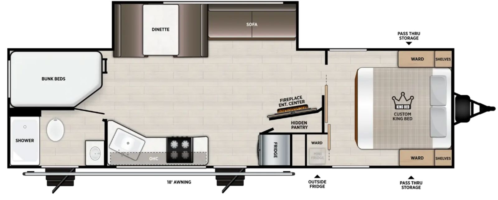 2027 Forest River Wildwood 26DBHD Travel Trailer